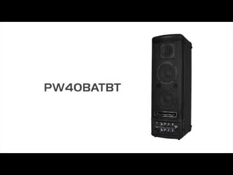 Powerwerks PW40BATBT | 40-Watt Portable Powered PA Speaker. New with Full Warranty! image 7