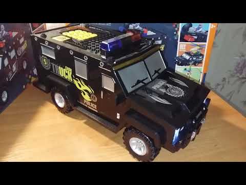 Сейф копилка в виде полицейской машины с кодовым замком и отпечатком пальцев