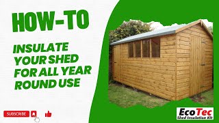 How to insulate your Garden Shed in 30 minutes with the EcoTec Reflective Insulation
