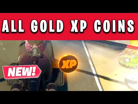 *NEW* All GOLD XP COINS Locations in Fortnite - (Week 8)