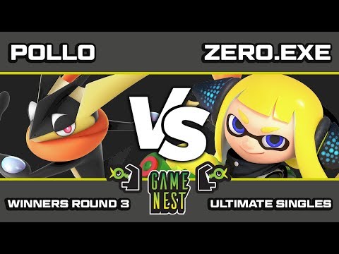 Game Nest Smash It Up: Pollo (Greninja/Lucina) vs Zero.exe (Inkling/Roy/Lucina) - Winners Round 3