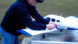 preview picture of video 'PA-28 Piper Arrow flying  at Marlow Anderson RC Airfield'