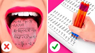 HOW TO CHEAT ON EXAMS | School Survival Life Hacks For Genius By 123GO!