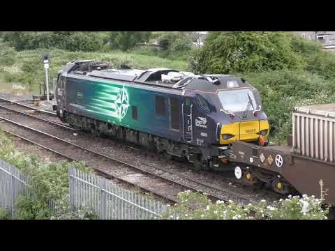 DRS 88003/88005 Working Bnf Sellafield-Heysham Harbour Wed 13-06-2018