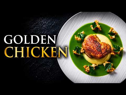 Confited Chicken Leg with Celery Egg and Potato Mash