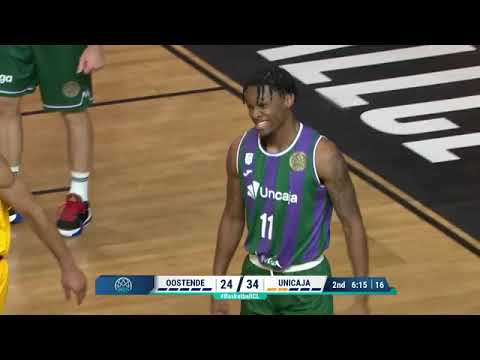 Tough Call 2: Filou Oostende vs. Unicaja -- Foul and Fake Being Fouled