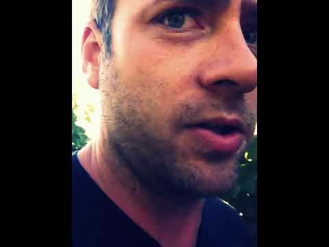 Winemaker Jason Moore talking rotten grapes