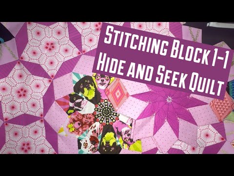 English paper piecing sewing tips for hide and seek quilt pattern, EPP slow stitching, Tula pink