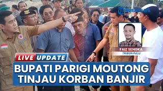 Bupati Parigi Moutong Tinjau Warga Terdampak Banjir di Kawasan Tambang Desa Air Panas