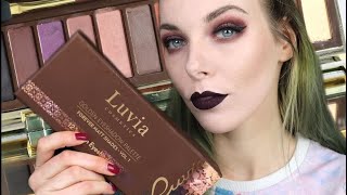 Luvia Cosmetics Golden Eyeshadow Palette - Forever Matt Shades (VEGAN) Swatches | 2 Make up Looks