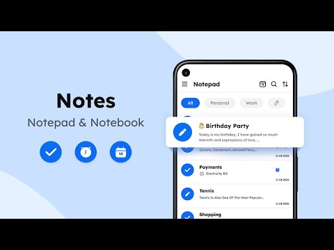 Notes To-Do & Notebook: Home