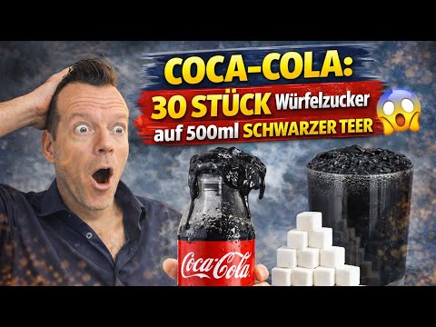 COCA-Cola: 30 STÜCK Würfelzucker auf 500ml SCHWARZER TEER😱