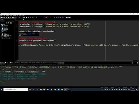 Using Floor Division Modulus In Python