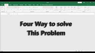 Microsoft Excel opening a blank screen | how to fix Excel file opens but does not display