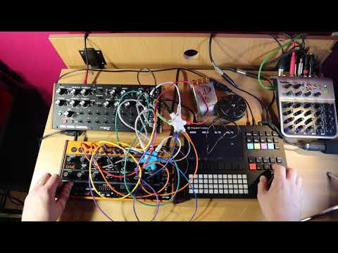Moog DFAM, Behringer Crave and Polyend Tracker Sound experimentation