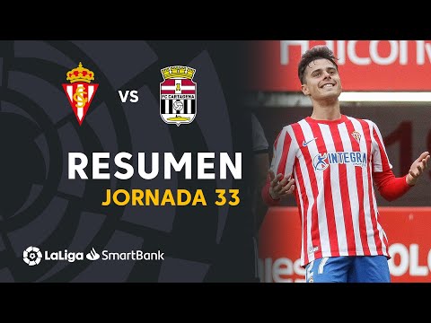 Highlights Real Sporting vs FC Cartagena (4-1)