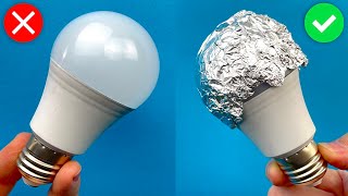 Put Aluminum Foil on Led Bulb Brightness Will Increase 100%