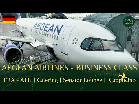 Aegean Airlines Business Class Review – Short-haul Frankfurt–Athens | Is Business Class really wo...