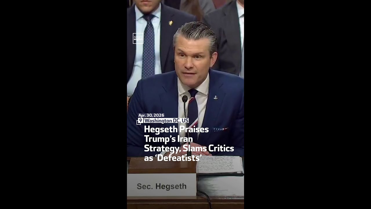 Video | Hegseth Praises Trump’s Iran Strategy, Slams Critics as ‘Defeatists’