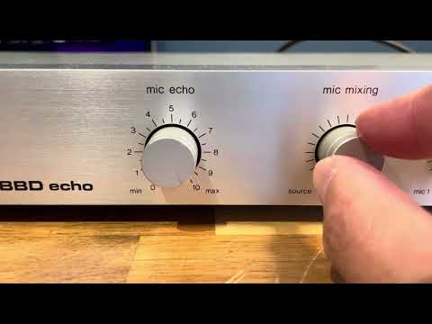 Technics SH-3025 BBD Echo Mic Mixer - Bucket Brigade Device Reverb / Echo Effects image 8