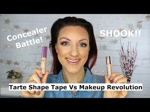 Makeup Revolution concealer Vs Tarte Shape Tape