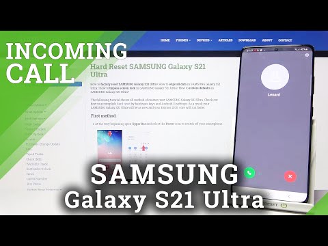 Line Incoming Call in SAMSUNG Galaxy S21 Ultra – Animation of Incoming Call