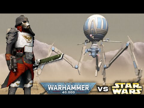 WARHAMMER 40K vs STAR WARS: Death Korps of Krieg vs CIS Droids - Men of War: Assault Squad 2
