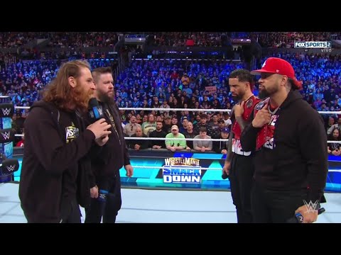 Confrontación entre The Usos con Kevin Owens & Sami Zayn Parte 2 -WWE Smackdown 31/03/2023 (Español)