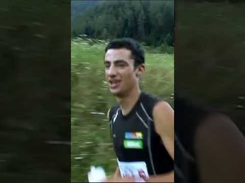 Kilian Jornet leading the race in the UTMB 2008 #shorts