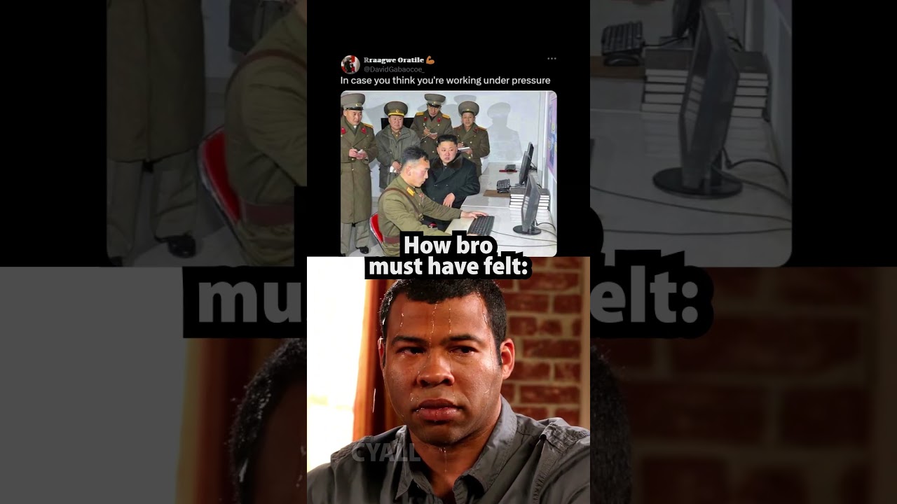 Bro was sweating 💀