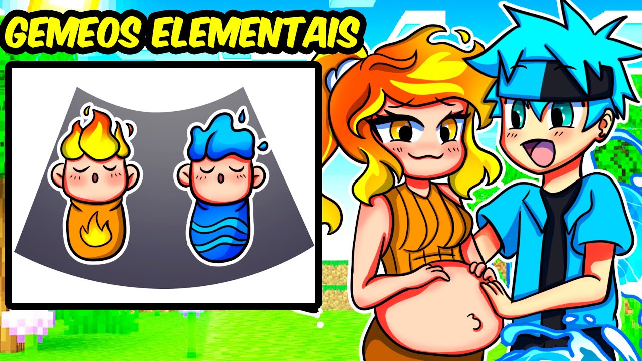 A GAROTA ELEMENTAL está GRÁVIDA no Minecraft