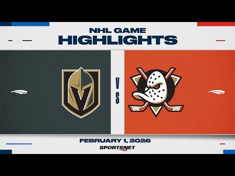 NHL Highlights | Golden Knights vs. Ducks - February 1, 2026