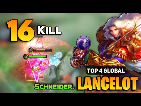 Lancelot Outplay Post Nerf Gameplay [ Top Global Lancelot Best Build ] By Schneider - Mobile Legends