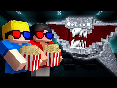 Passamos a Noite Presos em um Cinema Misterioso no Minecraft!