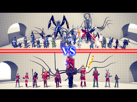 SECRET DLC TEAM vs SPOOKY DLC TEAM - Totally Accurate Battle Simulator TABS