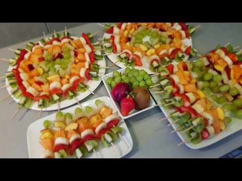 , title : 'Brochettes de fruits - Salade de Fruits Dégustation - ikramlık Meyve Sunumu'