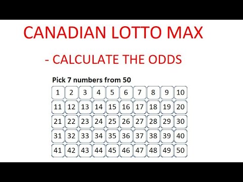 How to Calculate the Odds of Winning Canadian Lotto Max - Step by Step Instructions - Tutorial