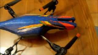 preview picture of video 'Vidéo HD AR.Drone 2.0 : Modding perroquet / Modding parrot'