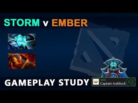Storm Spirit vs Ember and Friends | Gameplay Study  | Dota 2 Guide
