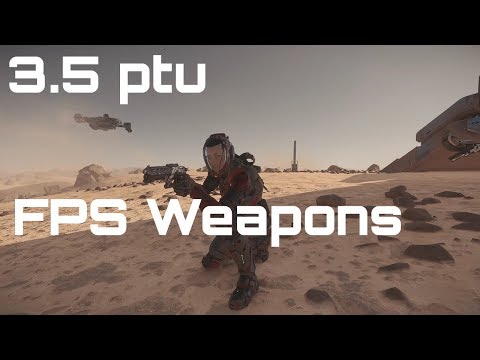 Star Citizen 3.5 ptu - New FPS Weapons; Kastak Arms Coda & Gemini S71