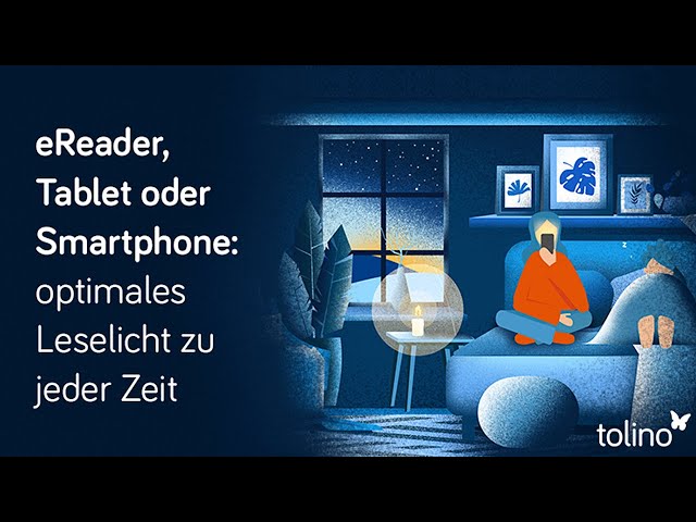 Video Teaser für tolino entdecken | Optimales Leselicht mit der SmartLight Funktion und dem Night Mode