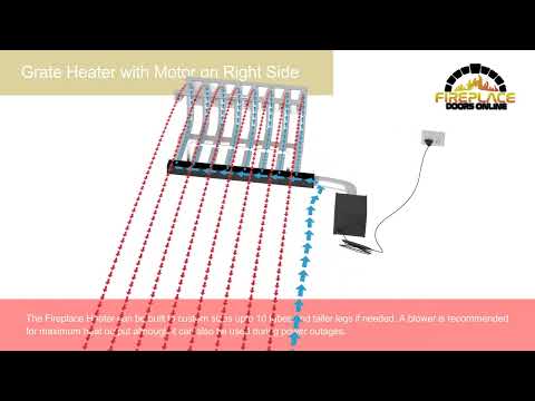 5 Tube Zero Clearance Fireplace Grate Heater