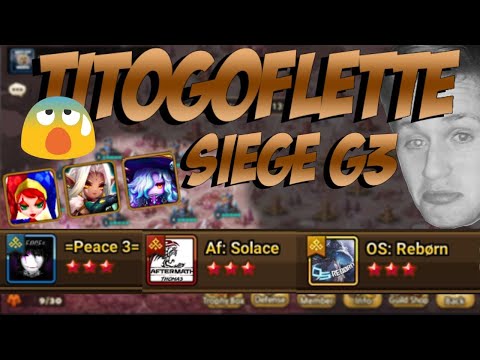 SIEGE G3 - Terrifying defenses with only broken lds! P3 vs Af: Solace vs OS: Reborn