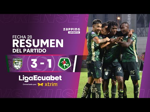 Orense SC 3 -1 Mushuc Runa / Fecha 28 / Liga Ecuabet conectada por Xtrim