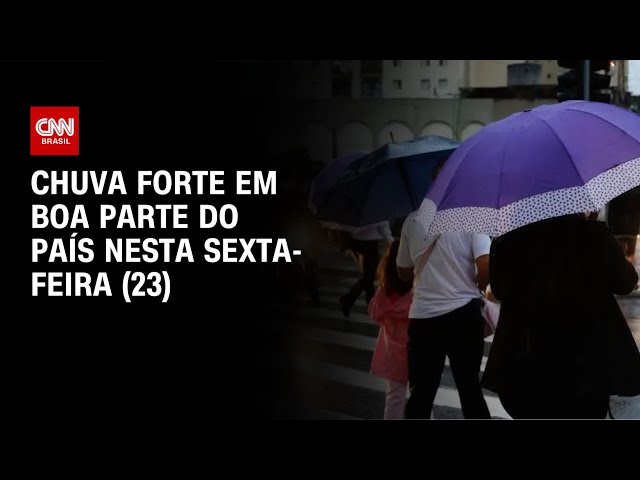 Previsão do tempo: chuva forte em boa parte do país | CNN NOVO DIA