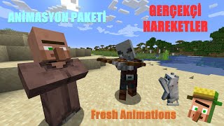 GERÇEKÇİ ANİMASYON PAKETİ NASIL YAPILIR? - MİNECRAFT - FRESH ANİMATİON