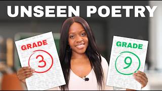 The difference between a grade 3 and a grade 9 Unseen Poetry GCSE essay! (2026 GCSE Exams)