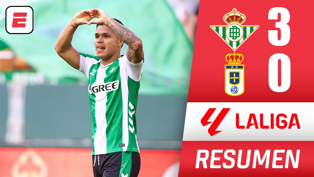CUCHO HERNANDEZ fue figura en la goleada del REAL BETIS por 3-0 al REAL OVIEDO | La Liga