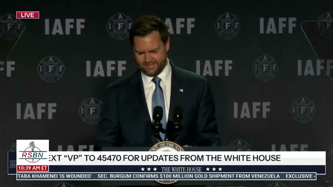 FULL SPEECH: Vice President Vance Speaks at the IAFF Conference - 03/09/26