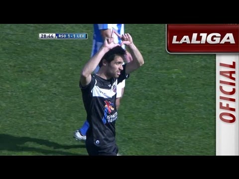 Gol de penalti de Michel (1-1) en el Real Sociedad - Levante UD - HD